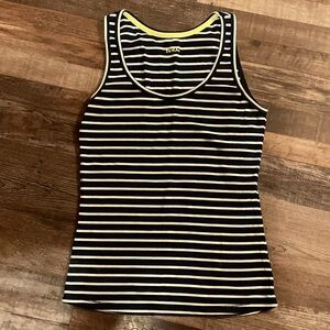 Boden Navy & White Striped Tank